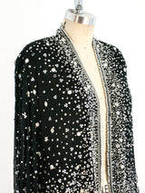 Halston Beaded Chiffon Jacket Jacket arcadeshops.com