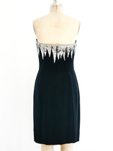Bob Mackie Silver Flame Bustier Dress Dress arcadeshops.com