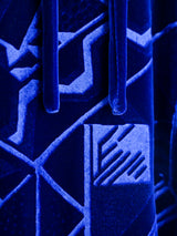 Malcolm Starr Blue Velvet Deco Inspired Dress Dress arcadeshops.com