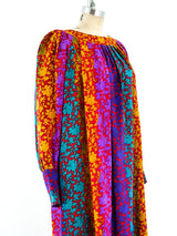 Multicolor Baroque Print Silk Dress Dress arcadeshops.com