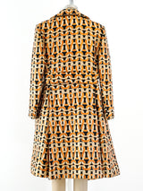 Orange Knot Brocade Ensemble Suit arcadeshops.com