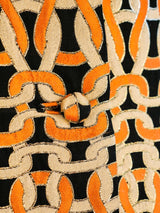 Orange Knot Brocade Ensemble Suit arcadeshops.com