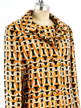 Orange Knot Brocade Ensemble Suit arcadeshops.com