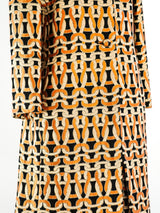 Orange Knot Brocade Ensemble Suit arcadeshops.com