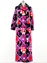 Geometric Printed Velvet Ensemble Suit arcadeshops.com