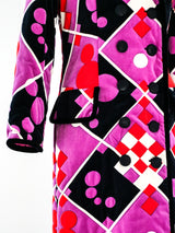 Geometric Printed Velvet Ensemble Suit arcadeshops.com