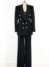 Gianfranco Ferre Black Pant Suit Suit arcadeshops.com