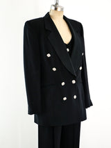 Gianfranco Ferre Black Pant Suit Suit arcadeshops.com