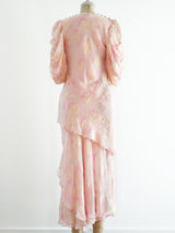 Pink Chiffon Ruffle Dress Dress arcadeshops.com