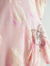 Pink Chiffon Ruffle Dress Dress arcadeshops.com