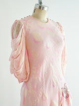 Pink Chiffon Ruffle Dress Dress arcadeshops.com