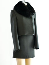 Versus Gianni Versace Army Green Skirt Ensemble Suit arcadeshops.com