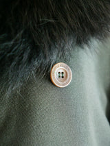 Versus Gianni Versace Army Green Skirt Ensemble Suit arcadeshops.com