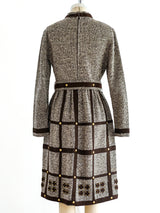 Studded Windowpane Tweed Dress Dress arcadeshops.com