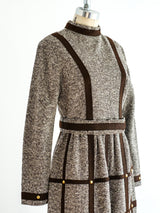 Studded Windowpane Tweed Dress Dress arcadeshops.com