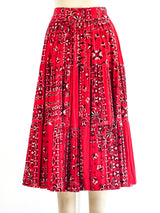 Bandana Printed Corduroy Skirt Bottom arcadeshops.com
