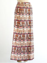 Metallic Brocade Maxi Skirt Bottom arcadeshops.com