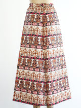 Metallic Brocade Maxi Skirt Bottom arcadeshops.com