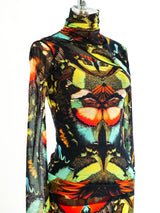 Jean Paul Gaultier Butterfly Print Ensemble Suit arcadeshops.com