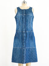 Chanel Quilted Denim Tank Dress Dress arcadeshops.com