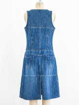 Chanel Quilted Denim Tank Dress Dress arcadeshops.com