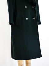 Cashmere Overcoat with Fox Fur Collar Jacket arcadeshops.com