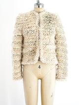 1980's Pastel Shag Jacket Jacket arcadeshops.com