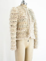 1980's Pastel Shag Jacket Jacket arcadeshops.com