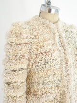 1980's Pastel Shag Jacket Jacket arcadeshops.com