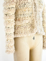 1980's Pastel Shag Jacket Jacket arcadeshops.com