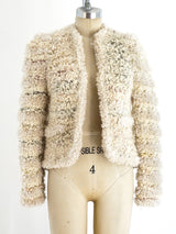 1980's Pastel Shag Jacket Jacket arcadeshops.com