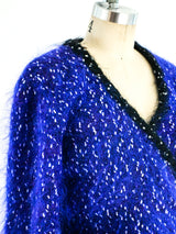 Purple Wrap Style Sweater Top arcadeshops.com