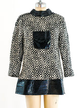 Pierre Cardin Space Age Tweed Tunic Top arcadeshops.com