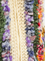 Multicolor Hand Knit Zip Front Sweater Jacket arcadeshops.com