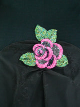 Holly's Harp Floral Beaded Jersey Dress Dress arcadeshops.com