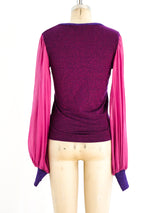 D&G Lurex Colorblock Knit Top Top arcadeshops.com