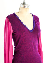 D&G Lurex Colorblock Knit Top Top arcadeshops.com