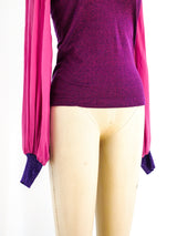 D&G Lurex Colorblock Knit Top Top arcadeshops.com