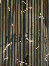 Zandra Rhodes Metallic Stripe Chiffon Top Top arcadeshops.com