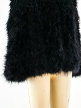 Black Marabou Feather Jacket Jacket arcadeshops.com