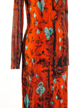 Jean Paul Gauliter Printed Jersey Dress Top arcadeshops.com