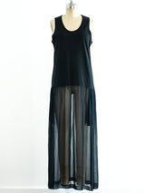 Comme des Garcons Jersey and Chiffon Tank Dress Dress arcadeshops.com