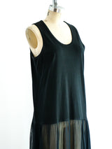 Comme des Garcons Jersey and Chiffon Tank Dress Dress arcadeshops.com