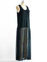 Comme des Garcons Jersey and Chiffon Tank Dress Dress arcadeshops.com