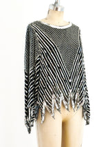 Silver Sequin Embellished Top Top arcadeshops.com
