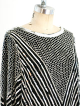 Silver Sequin Embellished Top Top arcadeshops.com