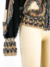 Patchwork Suede Zip Front Jacket Jacket arcadeshops.com