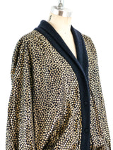 Yves Saint Laurent Sequin Print Cardigan Jacket arcadeshops.com