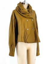 Romeo Gigli Avant Garde Double Breasted Shirt Top arcadeshops.com