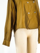 Romeo Gigli Avant Garde Double Breasted Shirt Top arcadeshops.com